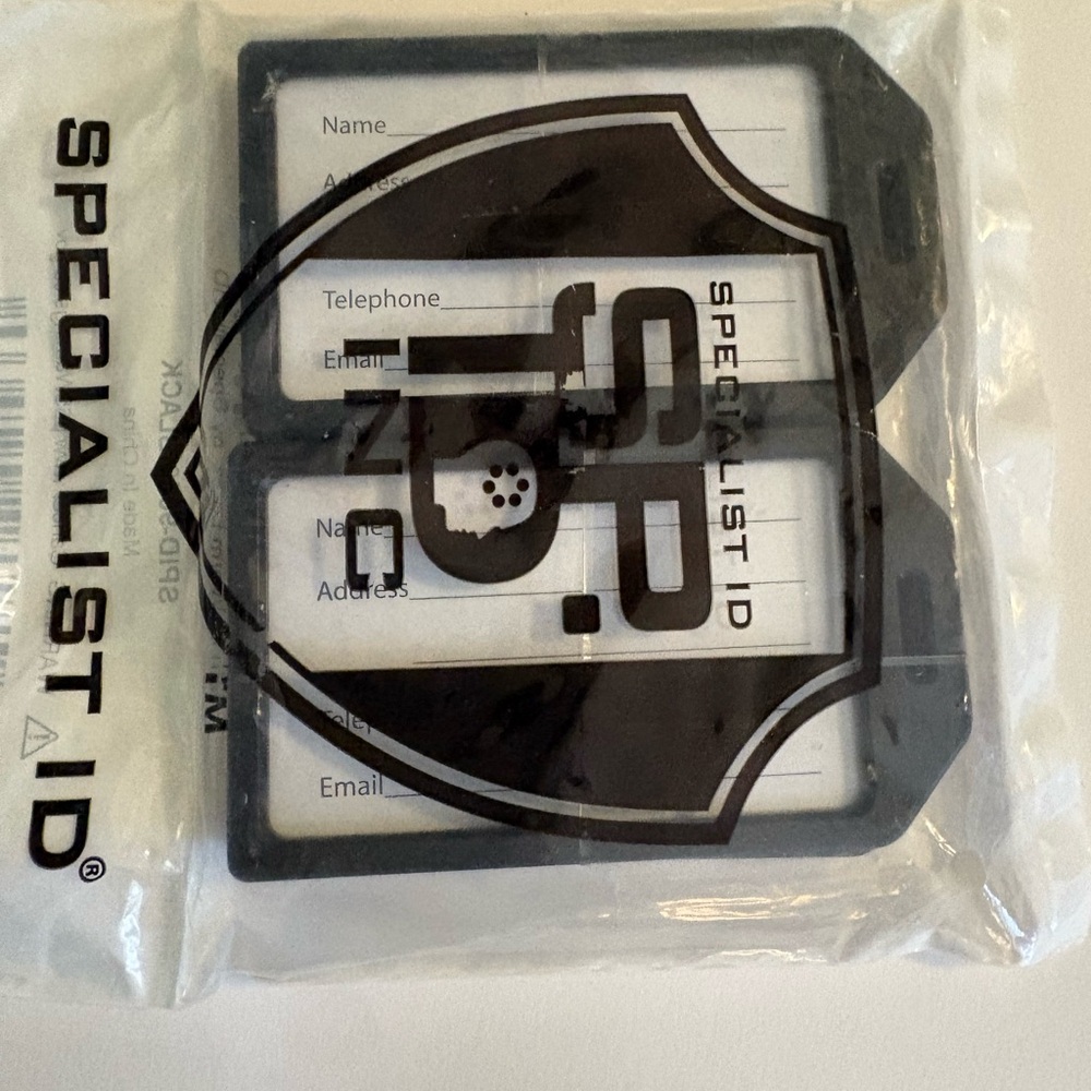Specialist ID Luggage Tag Holder - Black